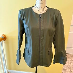Belle by Kim Gravel faux leather jacket sz S